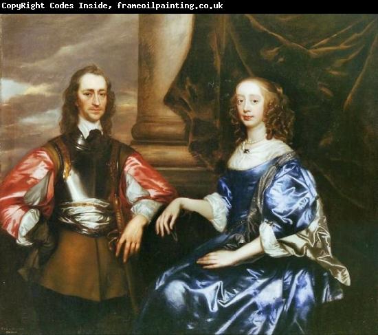 Sir Peter Lely Earl and Countess of Oxford by Sir Peter lely